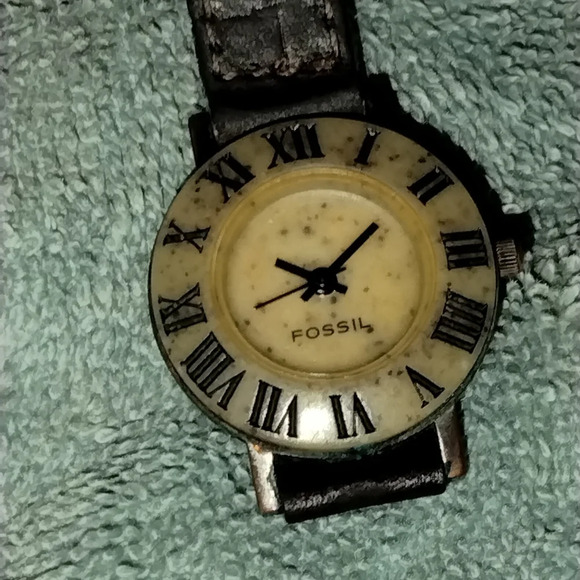Vintage Stone Fossil wrist watch main image 7